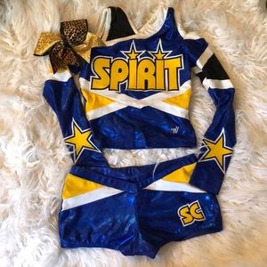 Varsity all star cheerleading uniform
